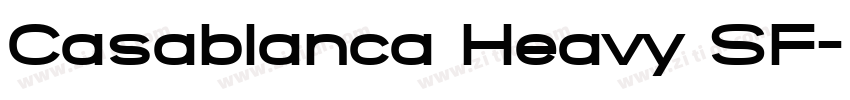 Casablanca Heavy SF字体转换